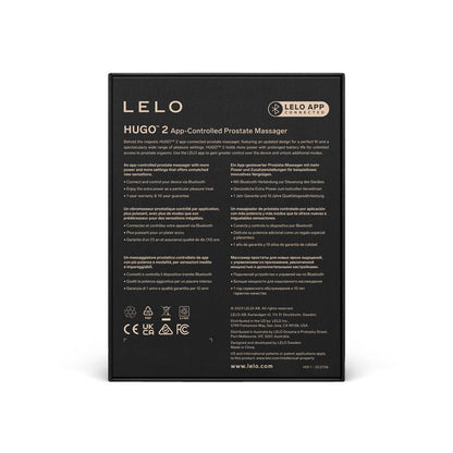 LELO - HUGO 2 MASAJEADOR PROSTÁTICO CON APP NEGRO