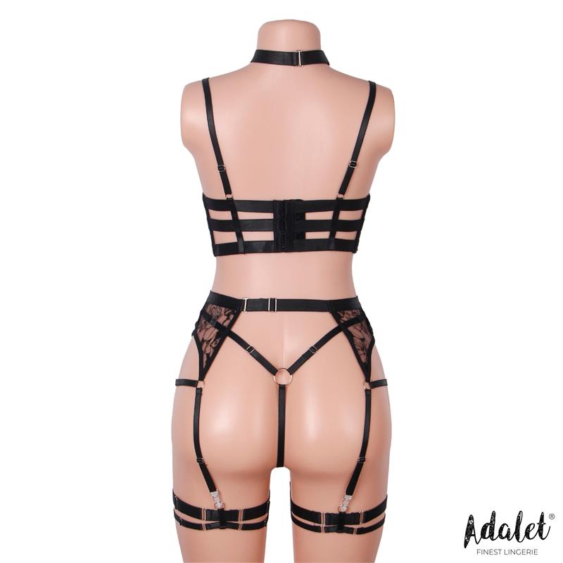 ADALET LINGERIE - HYACINTH SET SUJETADOR, TANGA Y LIGUERO