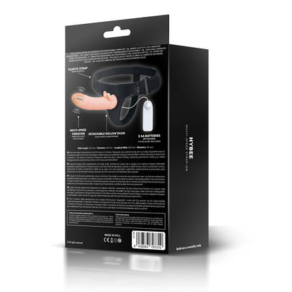 HARNESS COLLECTION LATETOBED - HYBEE DILDO CON DILDO REALISTA HUECO Y VIBRACIÓN CON CONTROL REMOTO
