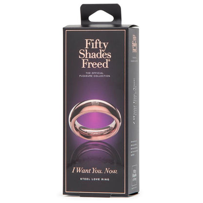 FIFTY SHADES FREED - I WANT YOU NOW ANILLO DE ACERO