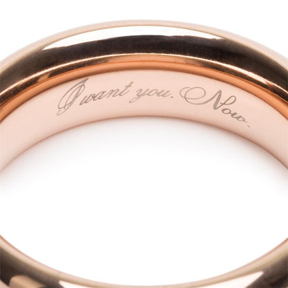 FIFTY SHADES FREED - I WANT YOU NOW ANILLO DE ACERO
