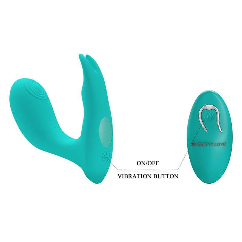 PRETTYLOVE - IDABELLE ESTIMULADOR CON VIBRACIÓN Y PULSACIÓN CON CONTROL REMOTO