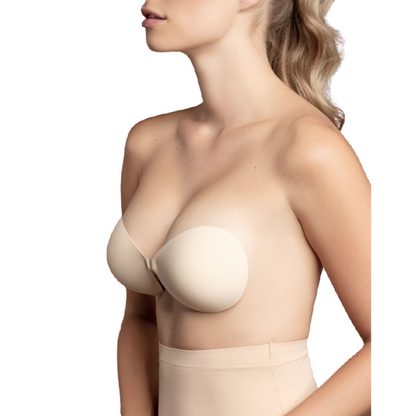 BYE-BRA - SUJETADOR INVISIBLE BEIGE COPA C