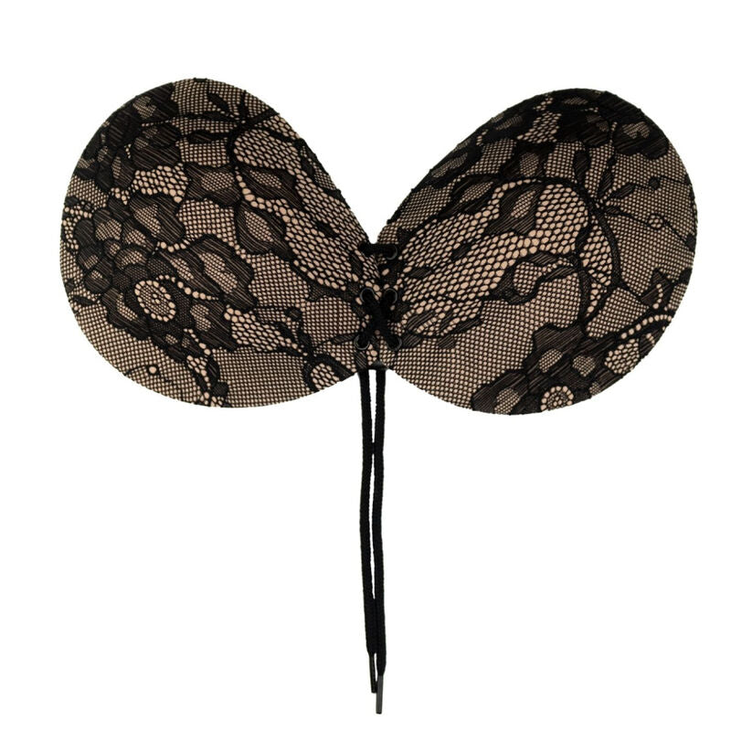 BYE-BRA - INTERLACED &amp; EMBROIDERED ADHESIVE BRA CUP D