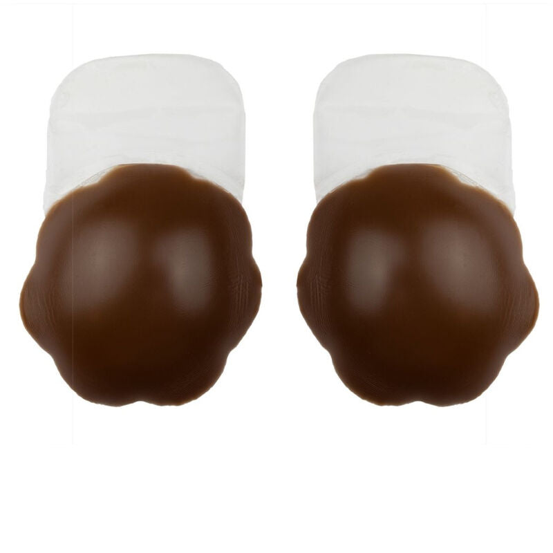 BYE-BRA - PUSH-UP SILICONE BROWN BREAST LIFTER SIZE XL