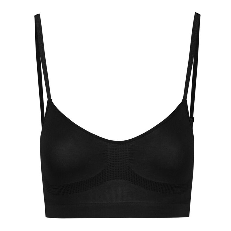 BYE-BRA - MEDIUM CONTROL SEAMLESS BRA BLACK SIZE M