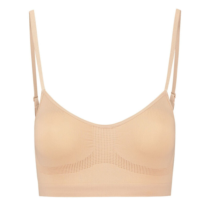 BYE-BRA - MEDIUM CONTROL SEAMLESS BRA BEIGE SIZE XL