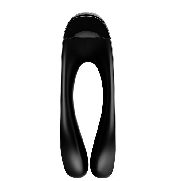 SATISFYER - CANDY CANE BLACK FINGER VIBRATOR