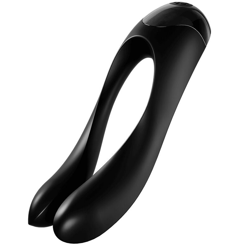 SATISFYER - CANDY CANE BLACK FINGER VIBRATOR