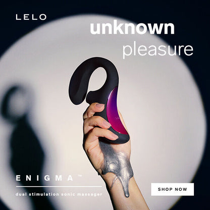 LELO - ENIGMA DOBLE ESTIMULACIÓN SUCCION MASAJEADOR MORADO