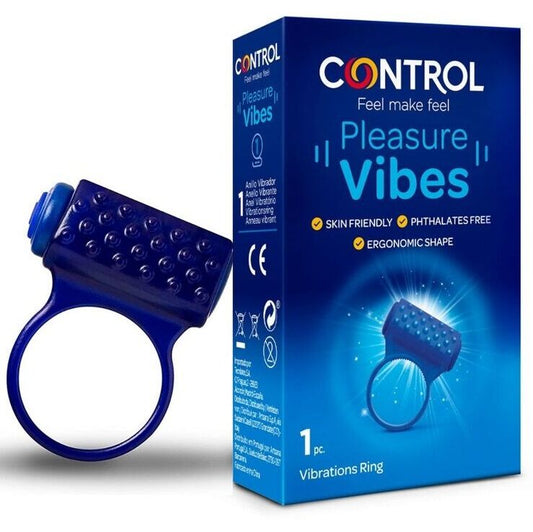 Control: anell vibrador de plaer de plaer