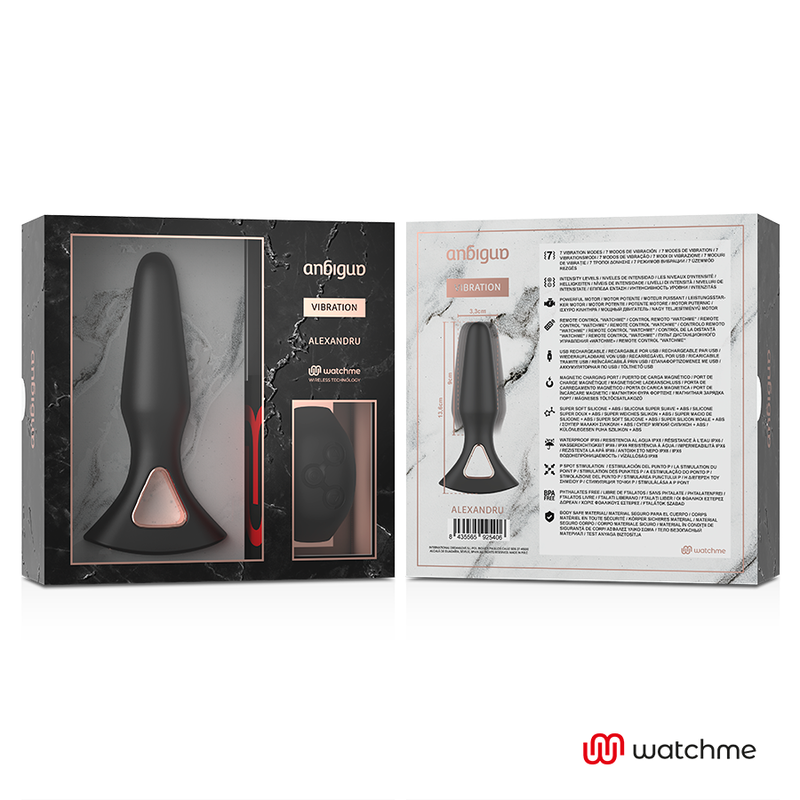 AMBIGUO - WATCHME REMOTE CONTROL VIBRATOR ANAL PLUG ALEXANDRU