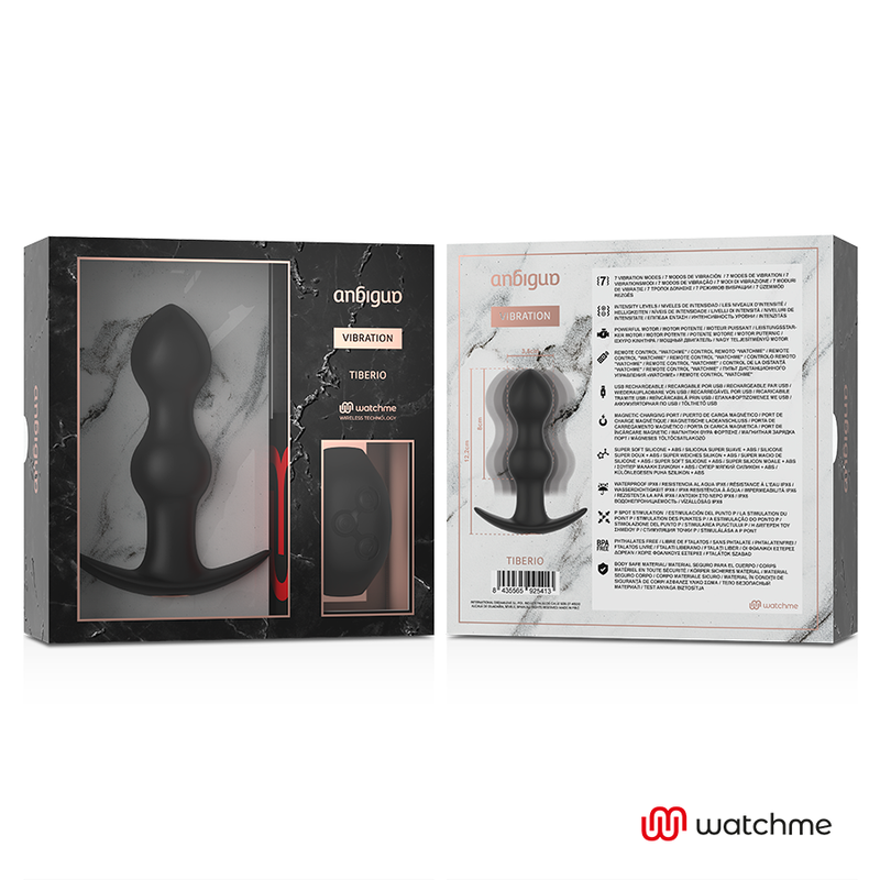 AMBIGUO - WATCHME REMOTE CONTROL PLUG ANAL VIBRATOR TIBERIO