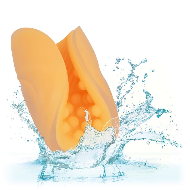 Calexòtics: adherència de perles Texture Masturbator Orange