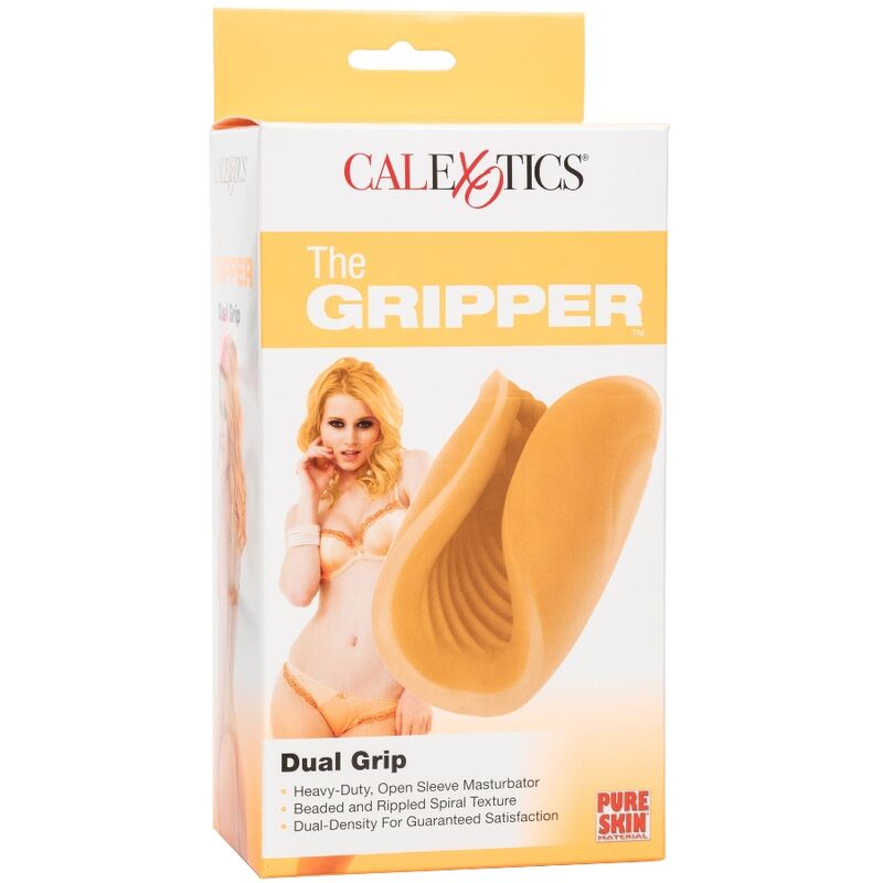 CALIFORNIA EXOTICS - BEADED GRIP ORANGE TEXTURED MASTURBATOR