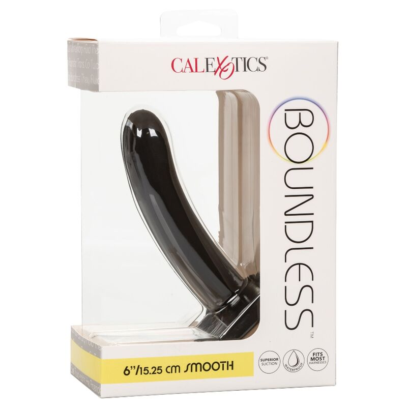 CALEXOTICS - BOUNDLESS SMOOTH DILDO 15.25 CM HARNESS COMPATIBLE