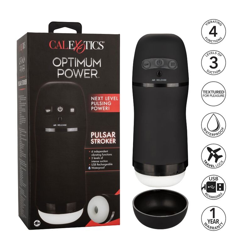 CALIFORNIA EXOTICS - OPTIMAL POWER MASTURBATOR MED VIBRATION OCH SUG