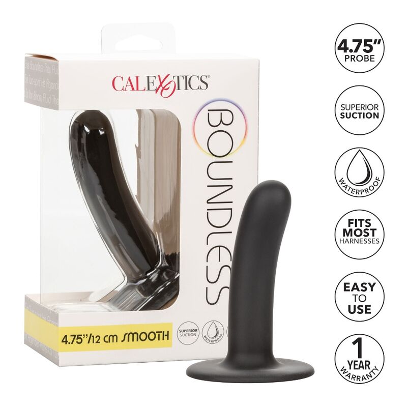 CALEXOTICS - BOUNDLESS SMOOTH DILDO 12 CM HARNESS COMPATIBLE