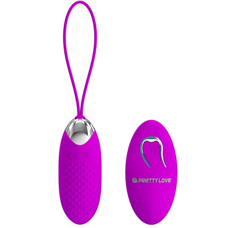 PRETTY LOVE - JOANNA VIBRATING EGG WITH REMOTE CONTROL AND 12 MODES