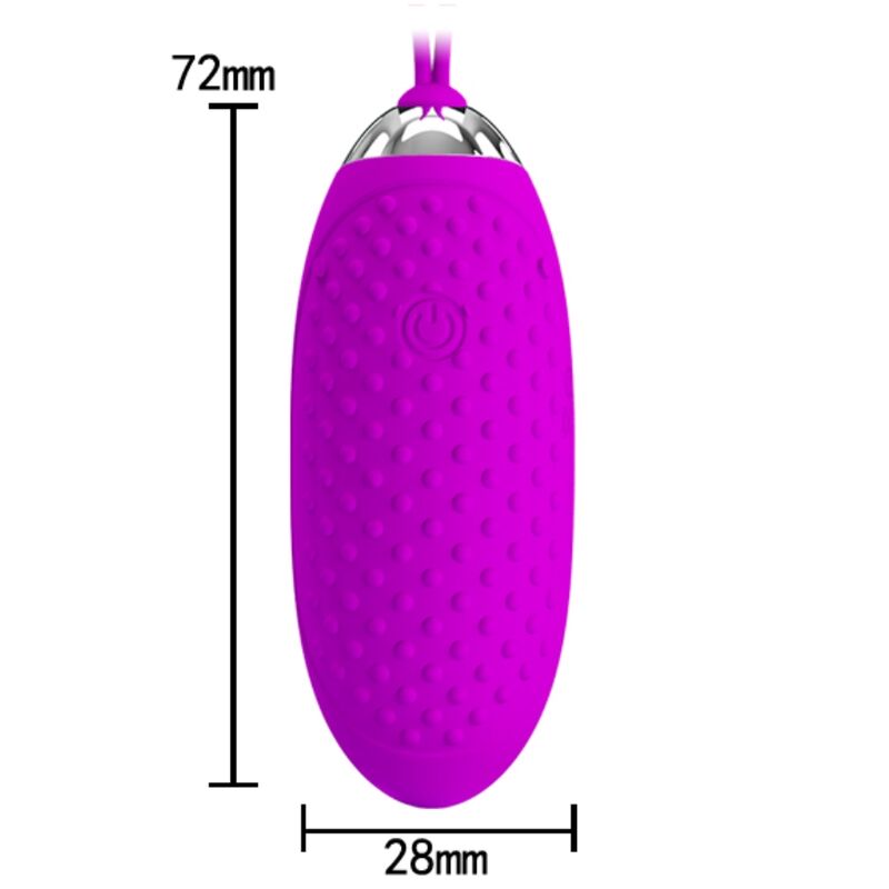PRETTY LOVE - JOANNA VIBRATING EGG WITH REMOTE CONTROL AND 12 MODES