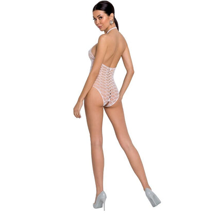 PASSION - WOMAN BS087 BODYSTOCKING WHITE ONE SIZE