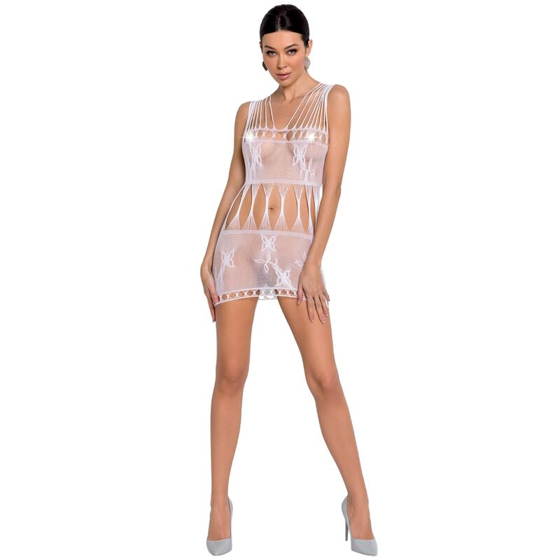PASSION - WOMAN BS090 BODYSTOCKING WHITE ONE SIZE