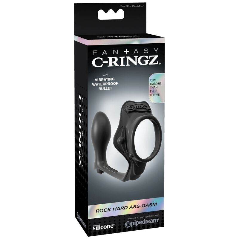 FANTASY C-RINGZ - ROCK HARD ENHANCER RING MED ANAL PLUG