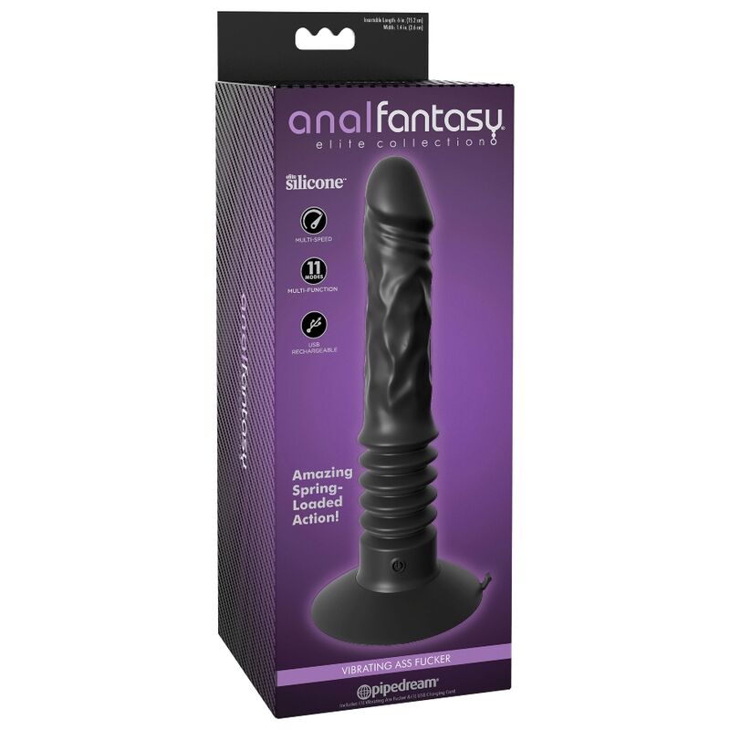 VIBRATING ASS THRUSTER VIBRADOR ANAL RECARGABLE CON VENTOSA