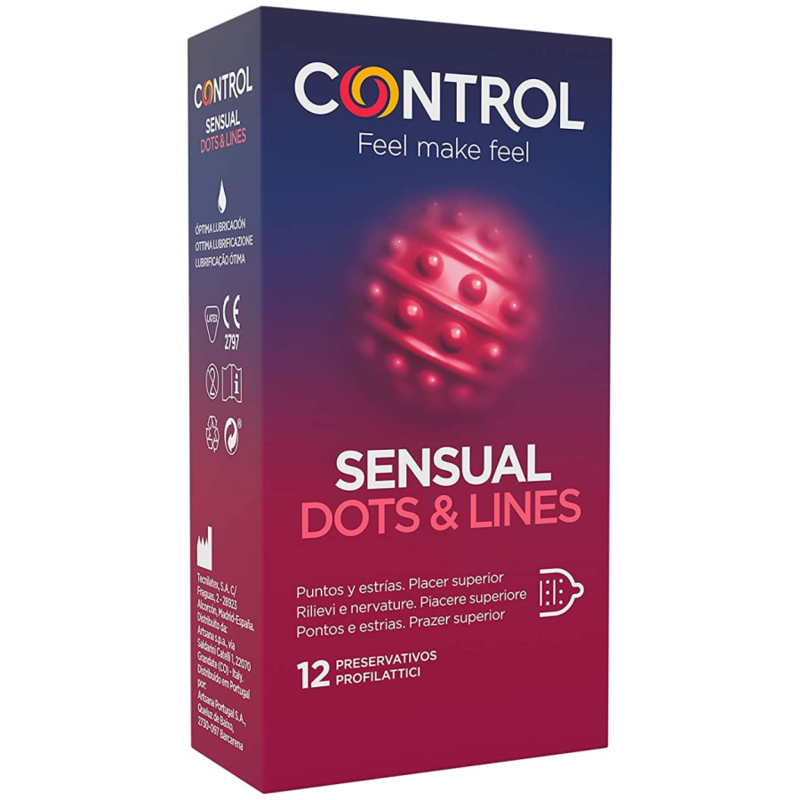 Control: punts i línies sensuals i marques d’estiraments 12 unitats