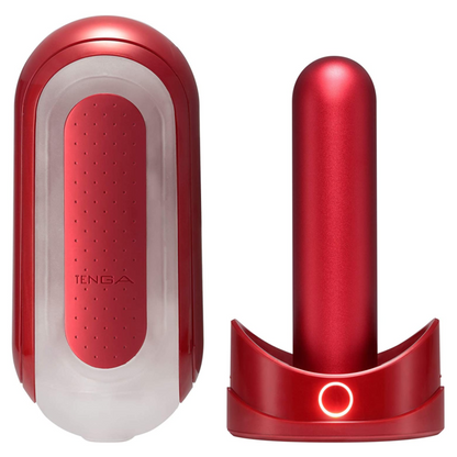 TENGA - FLIP 0 ZERO RED З НАГРІВАЛЬНИКОМ