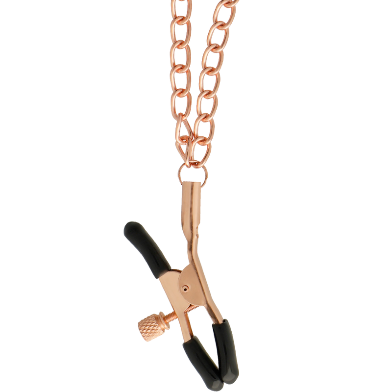 BEGME - BLACK EDITION NECKLACE WITH CHAINS AND NIPPLE CLIPS WITH NEOPRENE LINING