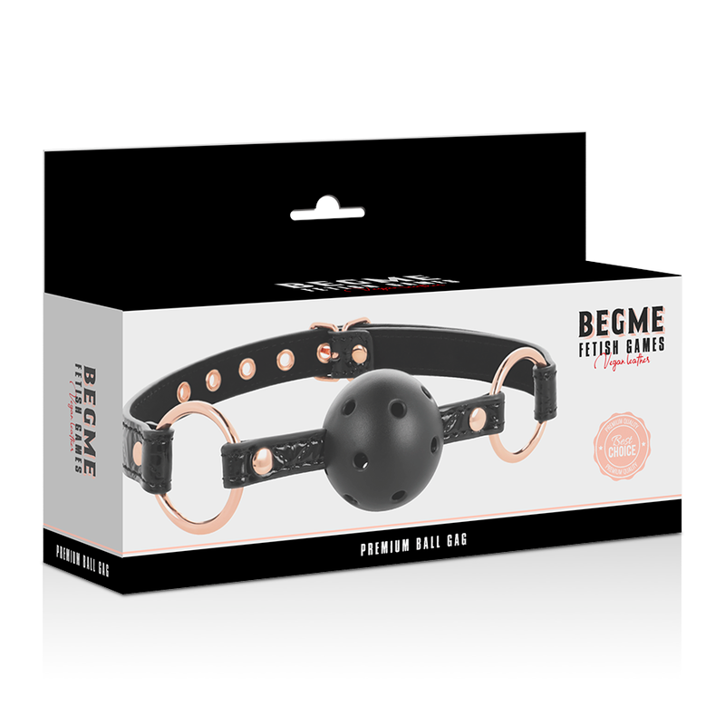 BEGME - BLACK EDITION VEGAN LEATHER GAG