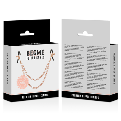 BEGME - BLACK EDITION NIPPLE CLIPS WITH CHAIN