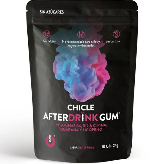 WUG GUM - AFTER DRINK CHICLE RESSACA 10 UNITATS