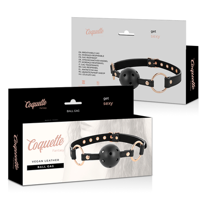 COQUETTE CHIC DESIRE - FANTASIA Mordaça Respirável COURO VEGAN