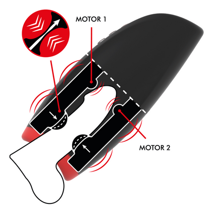 JAMYJOB - NOVAX MASTURBATOR MED VIBRATION OCH KOMPRESSION