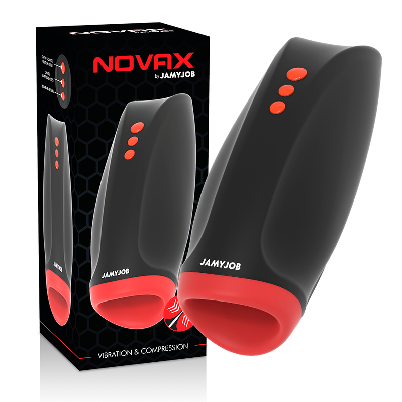 JAMYJOB - NOVAX MASTURBATOR MED VIBRATION OCH KOMPRESSION