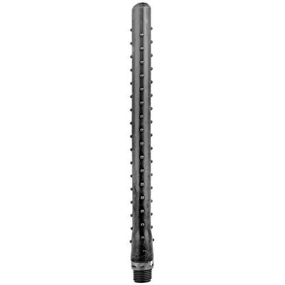 ALL BLACK - RIDGED SILICONE ANAL SHOWER 27 CM