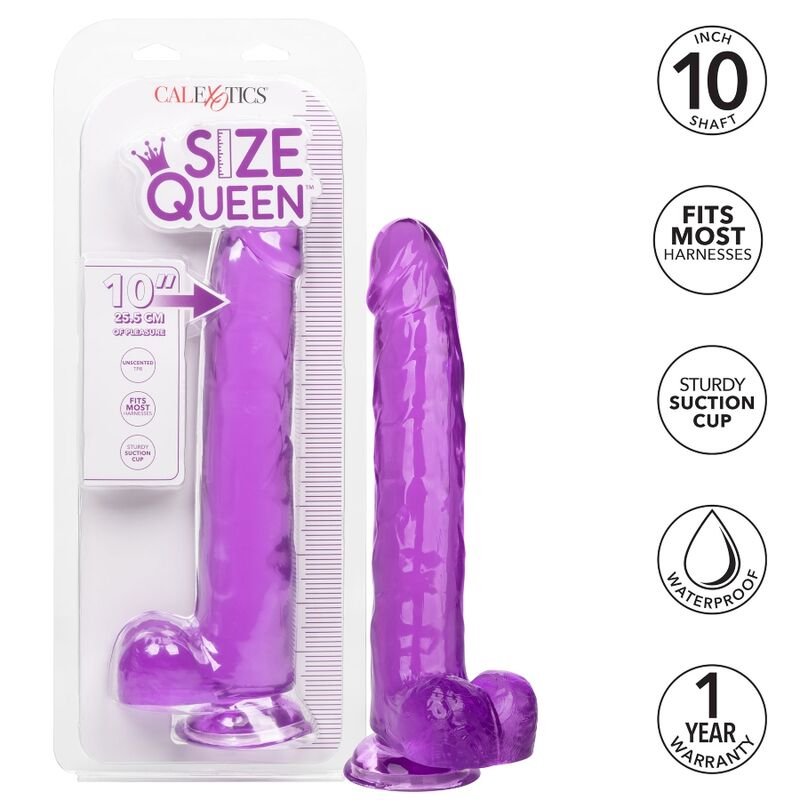 CALEXOTICS - SIZE QUEEN DILDO LILAC 25.5 CM