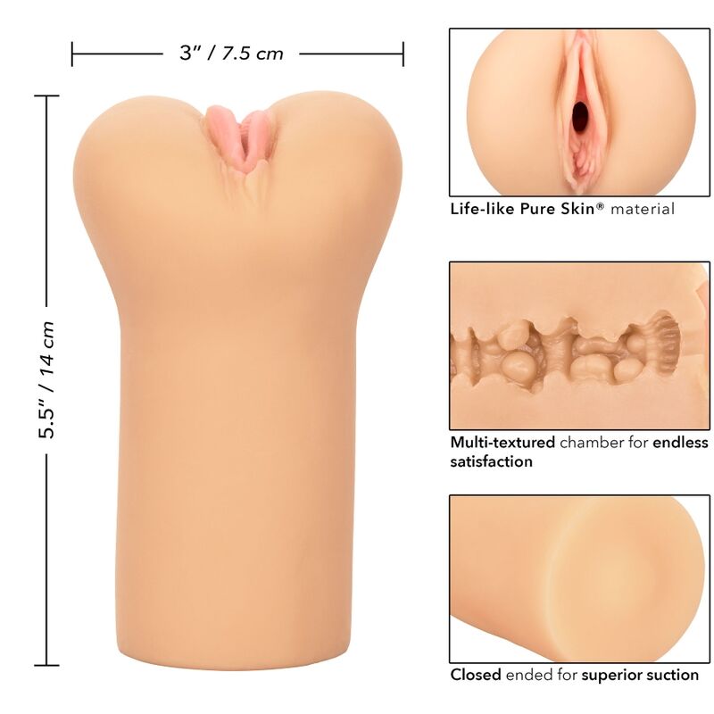 CALIFORNIA EXOTICS - GRÄNSLÖS VULVA MASTURBATOR LJUS TONE