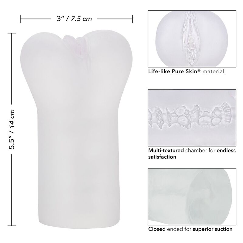 CALEXOTICS - GRÄNSLÖS VULVA TRANSPARENT MASTURBATOR