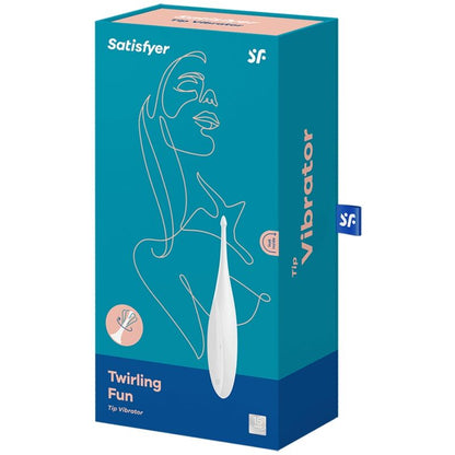 SATISFYER - TWIRLING FUN CLITORAL STIMULATOR WHITE