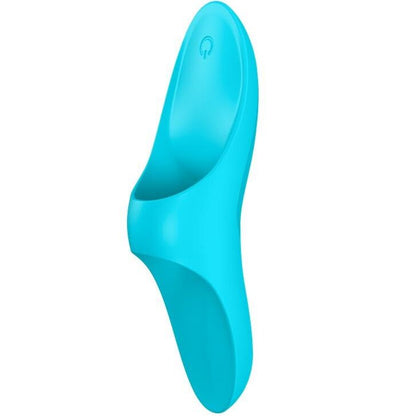 SATISFYER - LIGHT BLUE VIBRATING THIMBLE TEASER