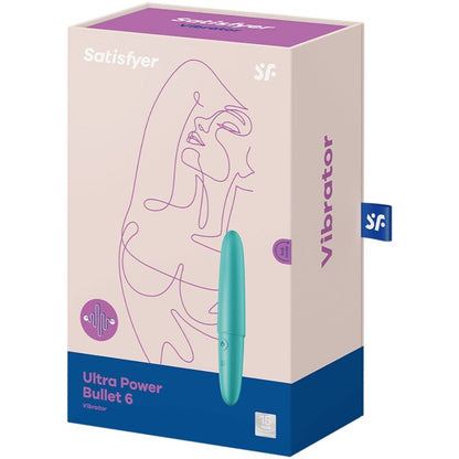 SATISFYER - ULTRA POWER BULLET 6 TURQUOISE VIBRATING BULLET