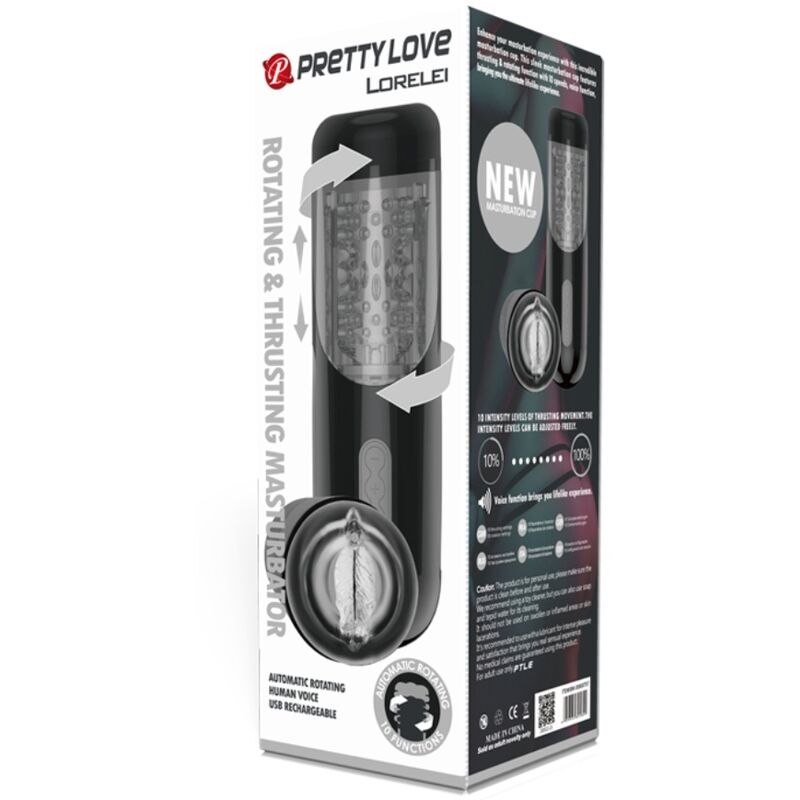 Pretty Love: multifunció Lorelei recarregable masturbant -se