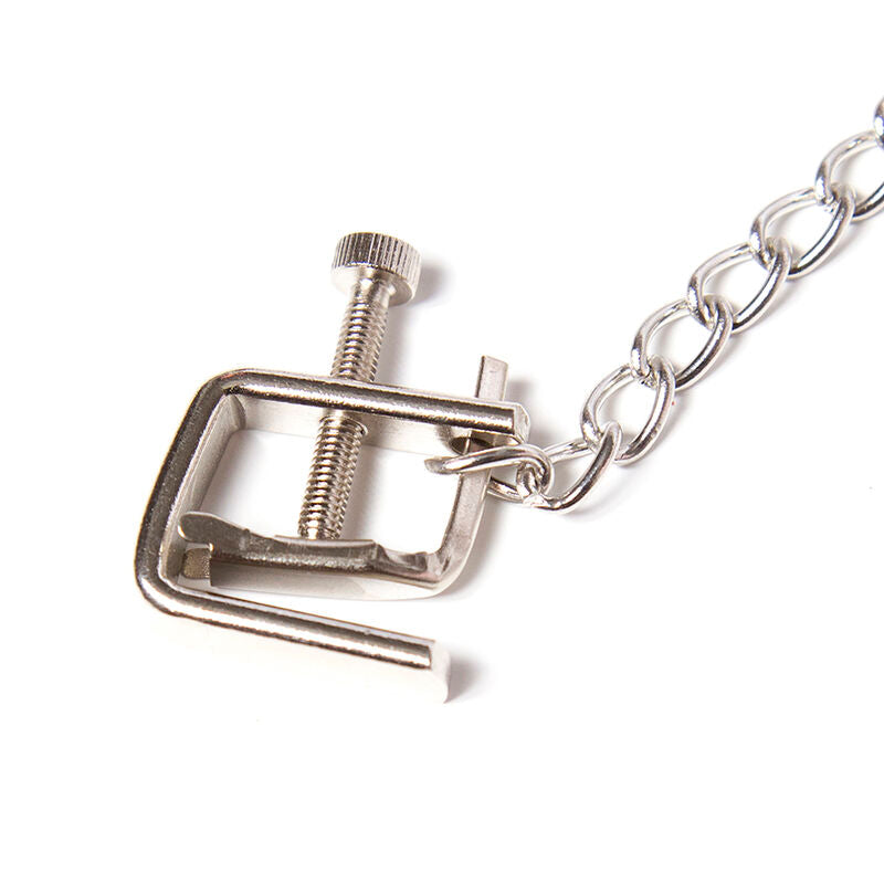OHMAMA FETISH - METAL CLIPS SCREW WITH CHAIN