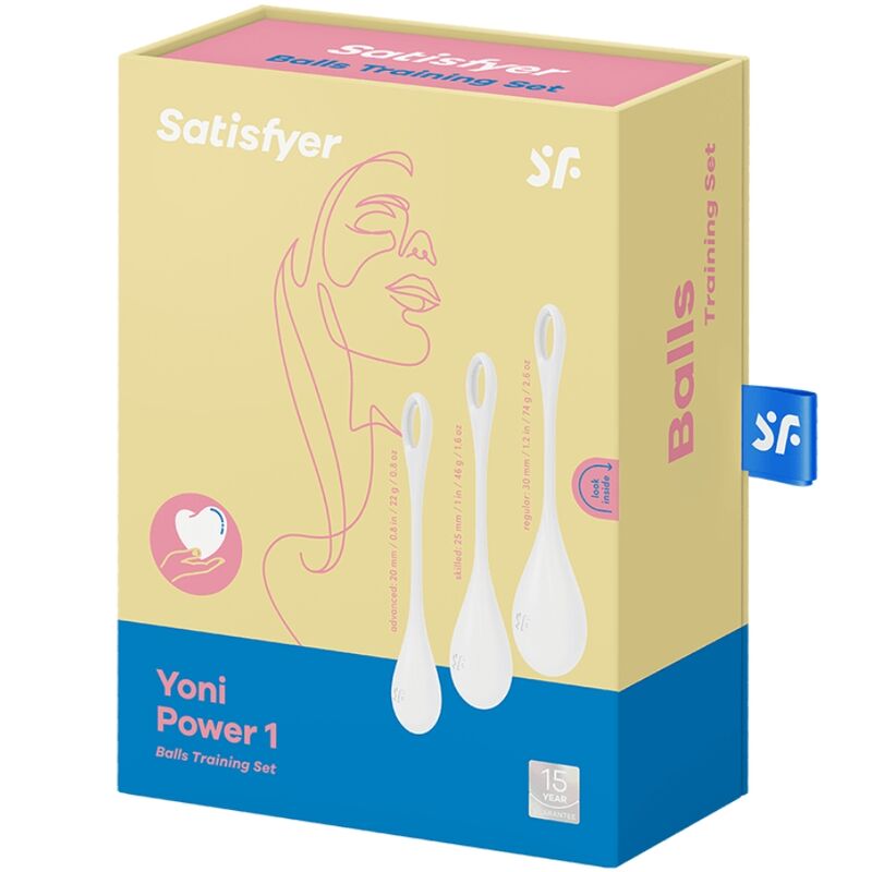 SATISFYER - YONI POWER 1 WHITE TRAINING KIT