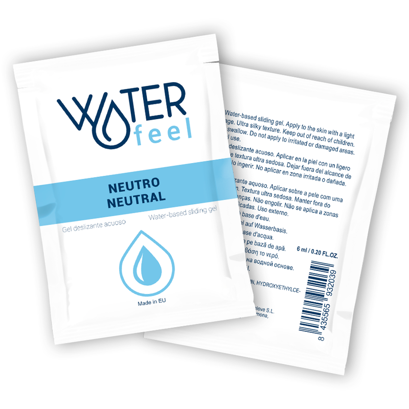 WATERFEEL - GEL LLIÇANT BASE AIGUA NEUTRO 6 ML