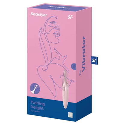 SATISFYER - TWIRLING DELIGHT PINK CLITORAL STIMULATOR