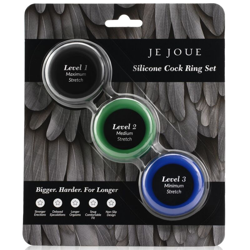 JE JOUE - SILICONE SET ANELLS PENIS DE SILICONA